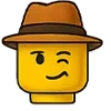 Стикер 34 🙋 Набор эмоджи с человечком LEGO