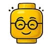 Стикер 43 🙋 Набор эмоджи с человечком LEGO