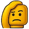 Стикер 12 🙋 Набор эмоджи с человечком LEGO