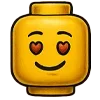 Стикер 3 🙋 Набор эмоджи с человечком LEGO