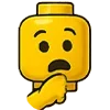 Стикер 41 🙋 Набор эмоджи с человечком LEGO