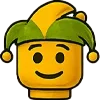 Стикер 27 🙋 Набор эмоджи с человечком LEGO