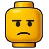 Стикер 10 🙋 Набор эмоджи с человечком LEGO