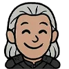 Стикер 5 👑 Набор эмоджи с эмоциями по франшизе «The Witcher Ведьмак»