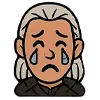 Стикер 29 👑 Набор эмоджи с эмоциями по франшизе «The Witcher Ведьмак»