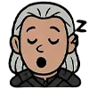 Стикер 9 👑 Набор эмоджи с эмоциями по франшизе «The Witcher Ведьмак»