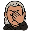 Стикер 27 👑 Набор эмоджи с эмоциями по франшизе «The Witcher Ведьмак»