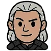 Стикер 11 👑 Набор эмоджи с эмоциями по франшизе «The Witcher Ведьмак»