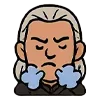 Стикер 22 👑 Набор эмоджи с эмоциями по франшизе «The Witcher Ведьмак»