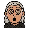 Стикер 26 👑 Набор эмоджи с эмоциями по франшизе «The Witcher Ведьмак»