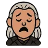 Стикер 23 👑 Набор эмоджи с эмоциями по франшизе «The Witcher Ведьмак»