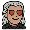 Стикер 4 👑 Набор эмоджи с эмоциями по франшизе «The Witcher Ведьмак»