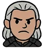 Стикер 12 👑 Набор эмоджи с эмоциями по франшизе «The Witcher Ведьмак»