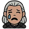 Стикер 6 👑 Набор эмоджи с эмоциями по франшизе «The Witcher Ведьмак»