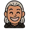 Стикер 28 👑 Набор эмоджи с эмоциями по франшизе «The Witcher Ведьмак»