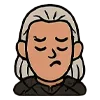 Стикер 19 👑 Набор эмоджи с эмоциями по франшизе «The Witcher Ведьмак»