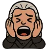 Стикер 17 👑 Набор эмоджи с эмоциями по франшизе «The Witcher Ведьмак»