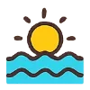 Стикер 4 ☀️ Набор эмоджи с летним вайбом