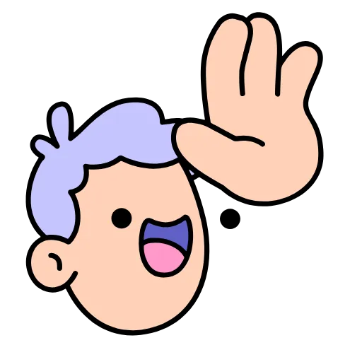 Стикер 12 Doodle #emoji #cute