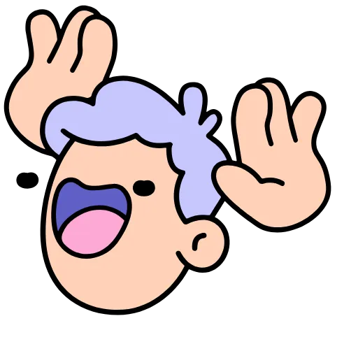 Стикер 13 Doodle #emoji #cute