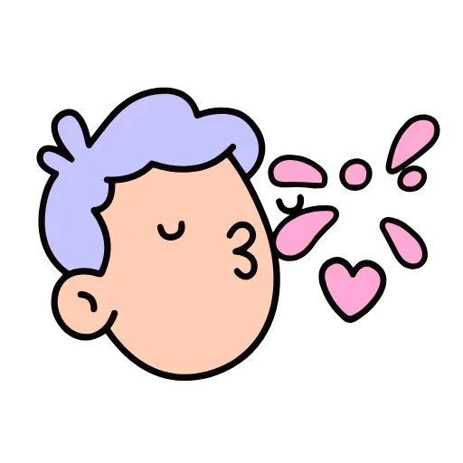 Стикер 5 Doodle #emoji #cute