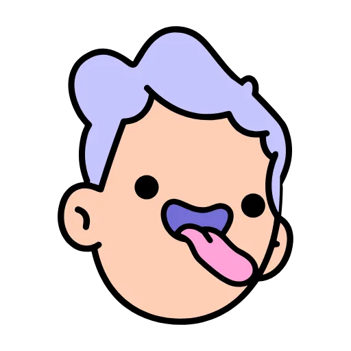 Стикер 9 Doodle #emoji #cute