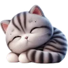 😴 Эмодзи «Полосатый котёнок» для Telegram