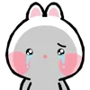 Стикер 10 Taicut Mini Emoji Bunny смайлы с зайчиком