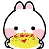 Стикер 25 Taicut Mini Emoji Bunny смайлы с зайчиком