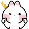 Стикер 30 Taicut Mini Emoji Bunny смайлы с зайчиком