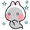 Стикер 18 Taicut Mini Emoji Bunny смайлы с зайчиком