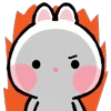 Стикер 13 Taicut Mini Emoji Bunny смайлы с зайчиком