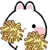 Стикер 29 Taicut Mini Emoji Bunny смайлы с зайчиком