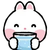 Стикер 23 Taicut Mini Emoji Bunny смайлы с зайчиком
