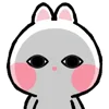 Стикер 36 Taicut Mini Emoji Bunny смайлы с зайчиком