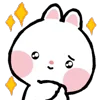 Стикер 17 Taicut Mini Emoji Bunny смайлы с зайчиком
