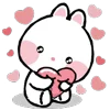 Стикер 24 Taicut Mini Emoji Bunny смайлы с зайчиком