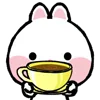 Стикер 33 Taicut Mini Emoji Bunny смайлы с зайчиком