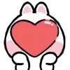 Стикер 5 Taicut Mini Emoji Bunny смайлы с зайчиком