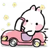 Стикер 28 Taicut Mini Emoji Bunny смайлы с зайчиком