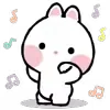 Стикер 15 Taicut Mini Emoji Bunny смайлы с зайчиком