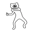 Стикер 45 Takadabear