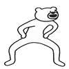 Стикер 13 Takadabear