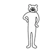 Стикер 38 Takadabear