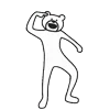 Стикер 40 Takadabear