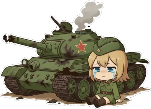 😭 Стикер «TanKistka» для Telegram