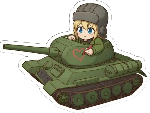❤️ Стикер «TanKistka» для Telegram