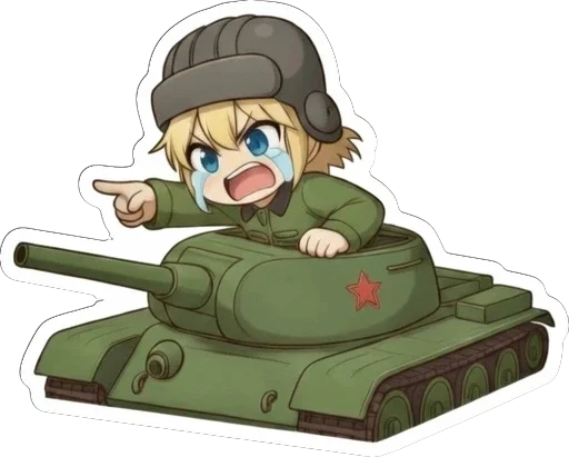 😭 Стикер «TanKistka» для Telegram