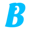 😊 Эмодзи «Голубые буквы, нг иконки» для Telegram