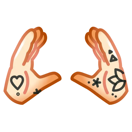 Стикер 24 Tattoo Emoji